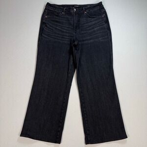 Judy Blue Kenner Tummy Control Straight Jeans Women 18 /‎ 35x28 Faded Black Plus